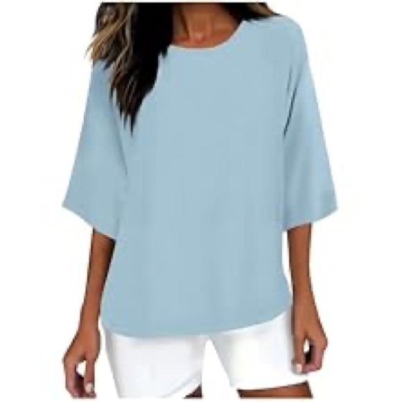 YSE Women's Light Blue Top - Picture 1 of 5